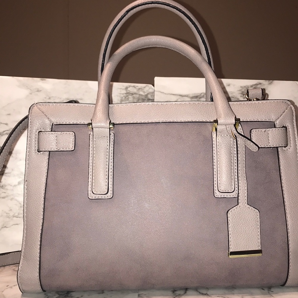Color gray handbag